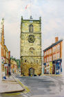 Morpeth Clock Tower - Watercolour