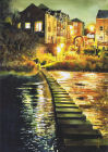 Morpeth Stepping Stones - Watercolour