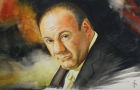 Tony Soprano - Watercolour